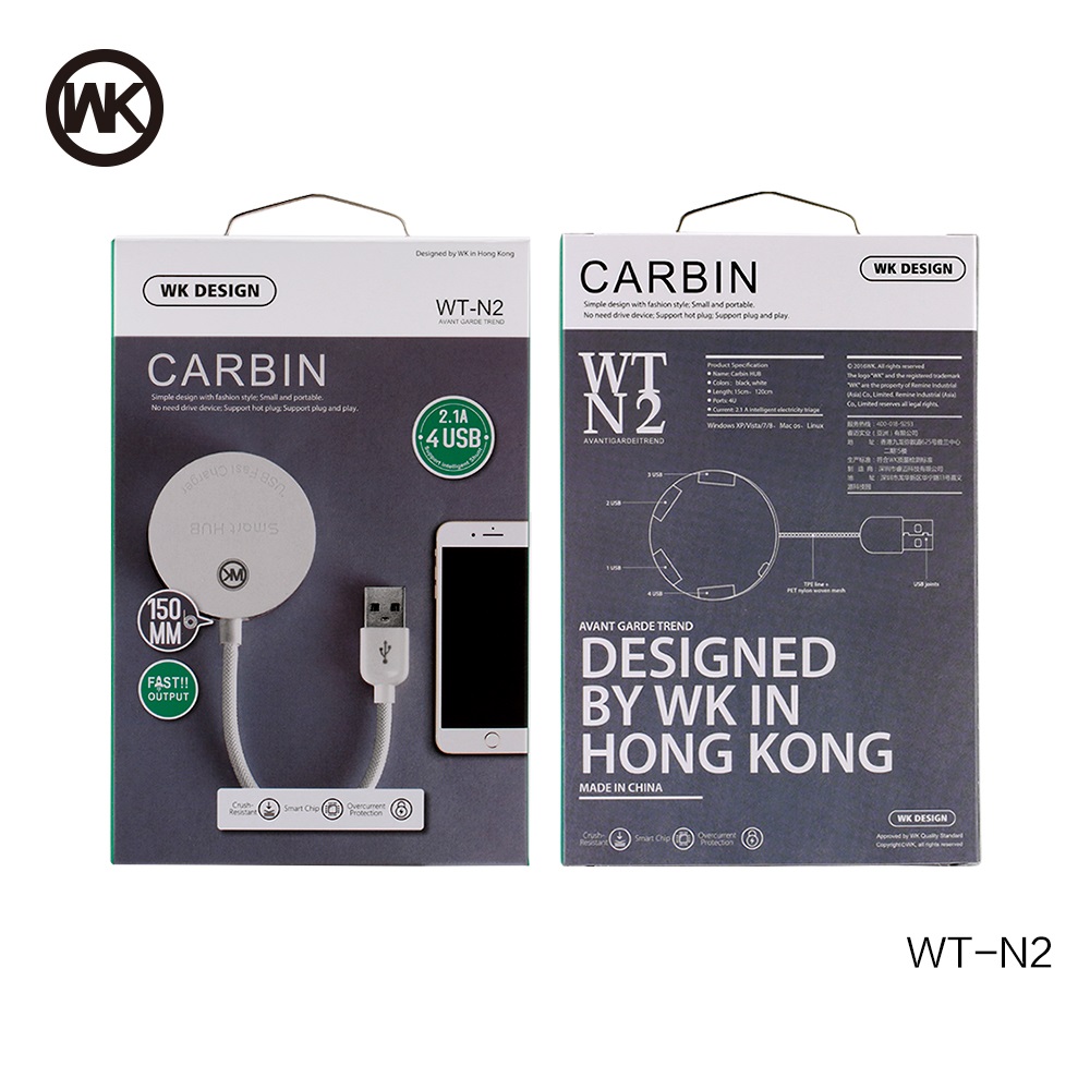 Carbin HUB 4 USB Ports Charger  WT-N2