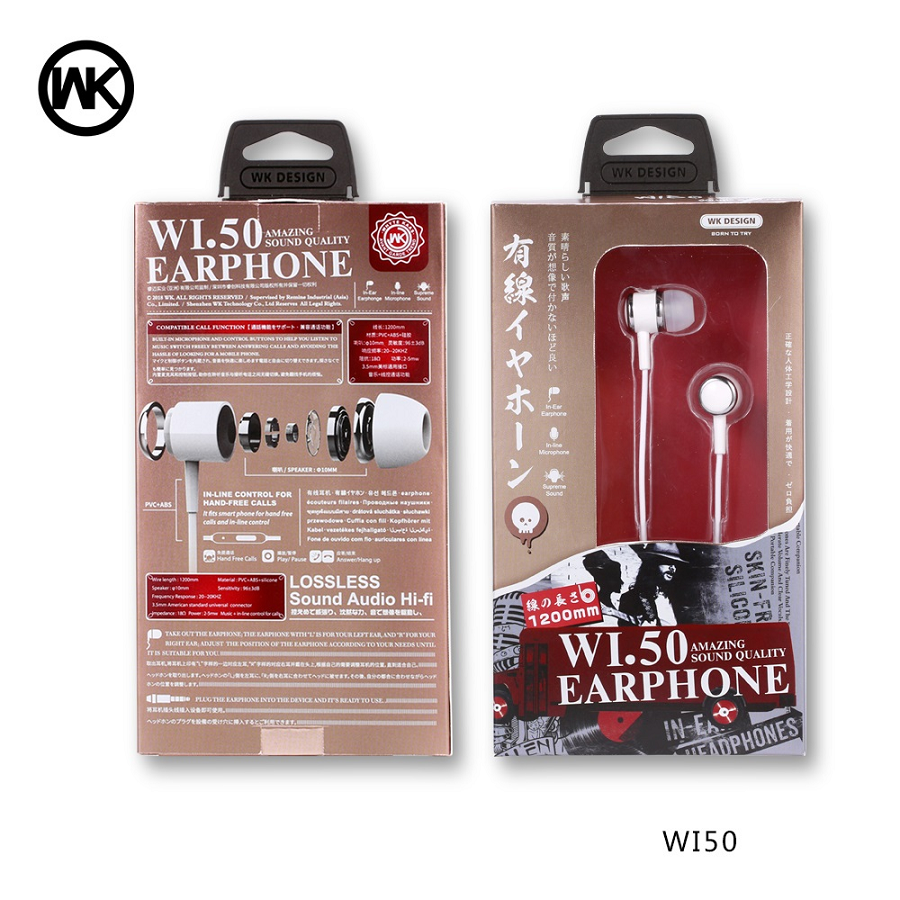 Wired Stereo Earbuds with Mic WI50